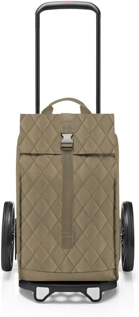 Large Foldable Shopping Trolley Bag with Smooth Wheels & Adjustable Handle