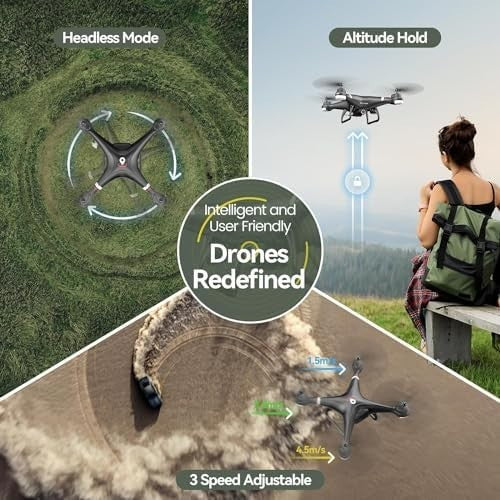 2K HD GPS Drone w/ Camera Auto Return Follow Me 26Min Flight Beginner FPV