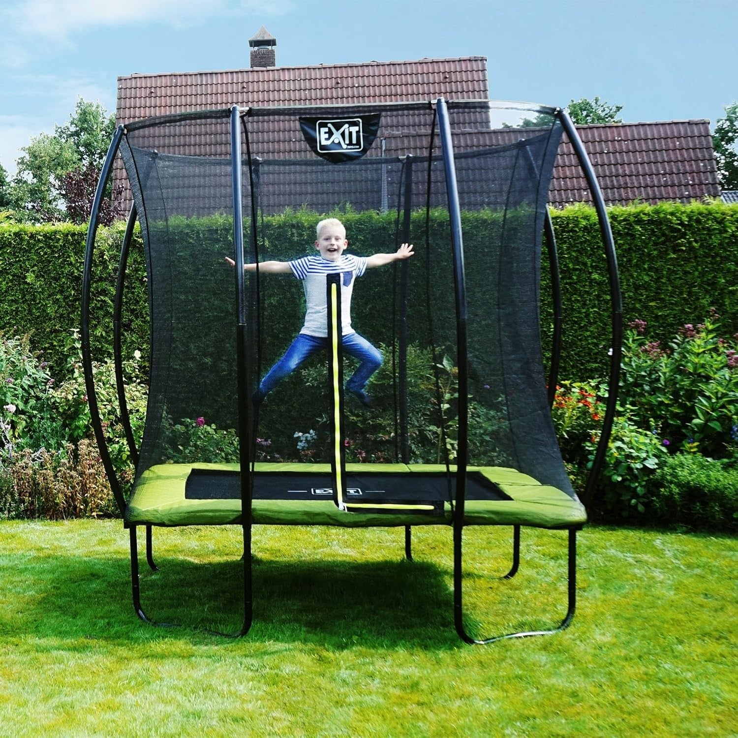 5x7ft Rectangular Trampoline Safety Net Outdoor Kids Youth