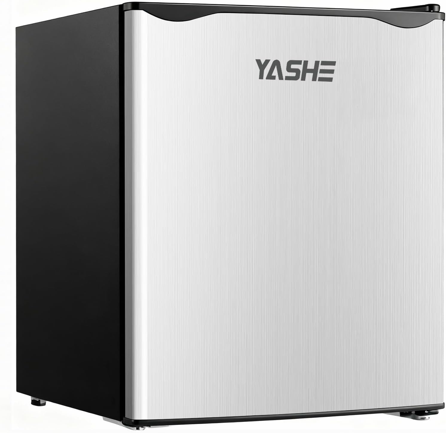52L Mini Fridge Freezer Compact Portable Bedroom Office Dorm Silver