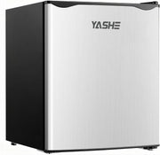 52L Mini Fridge Freezer Compact Portable Bedroom Office Dorm Silver