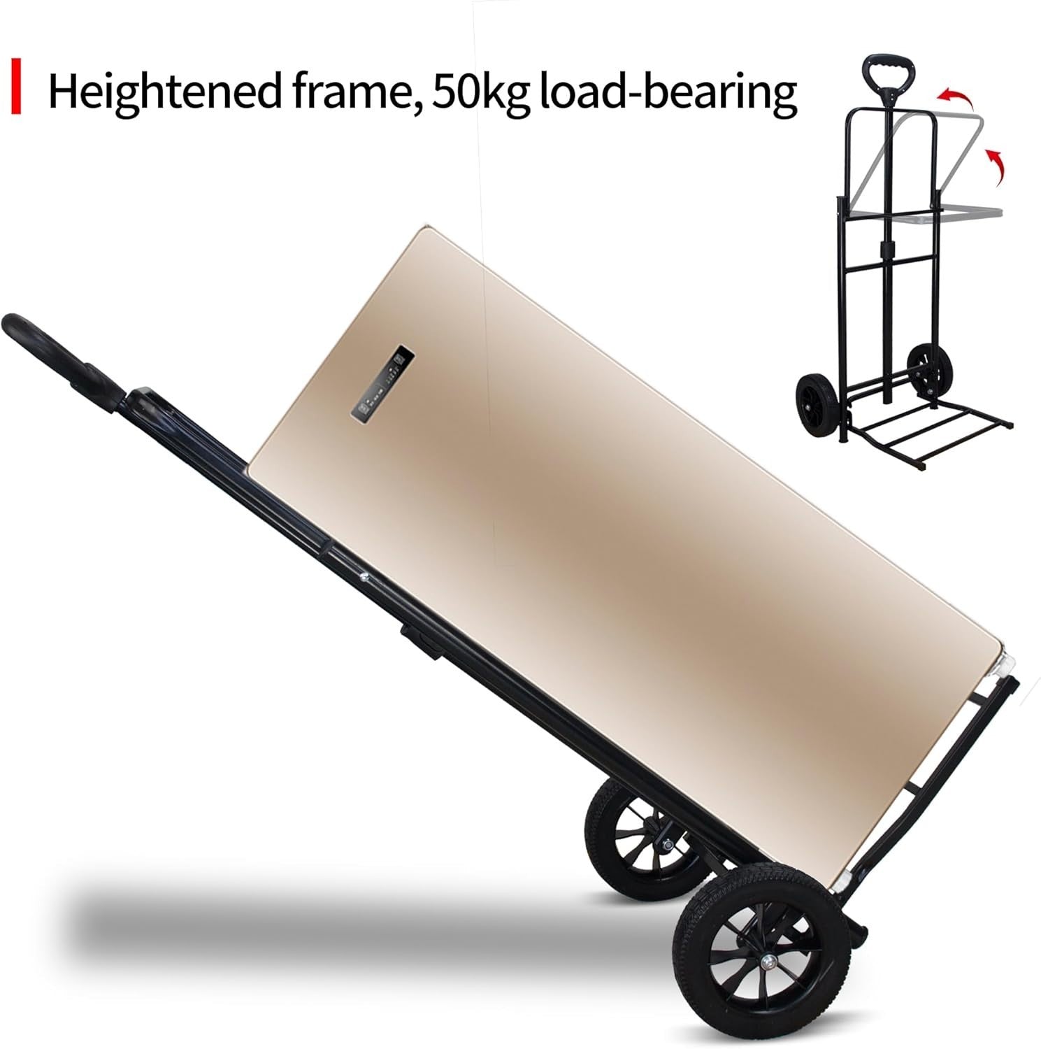 45L Folding Shopping Trolley Lightweight Grocery Cart Insulated Bag