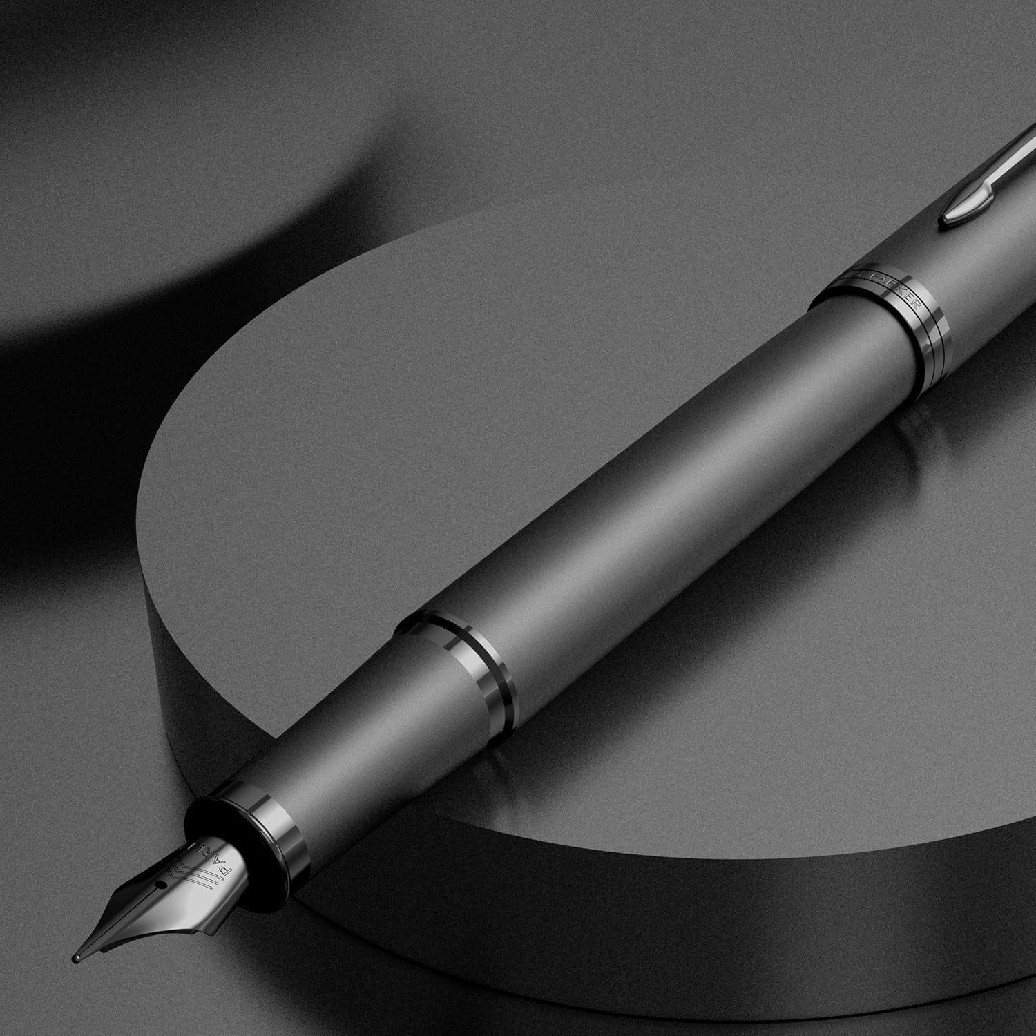 Luxury Gun Metal Fountain Pen Fine Nib Model 2172958 Gift Box