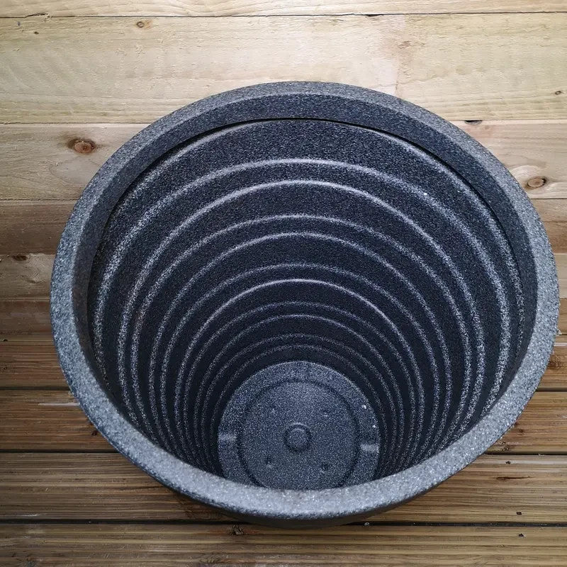 Large Grey Ash Tall Garden Planter 66cm Frost-Proof Eco Outdoor Pot