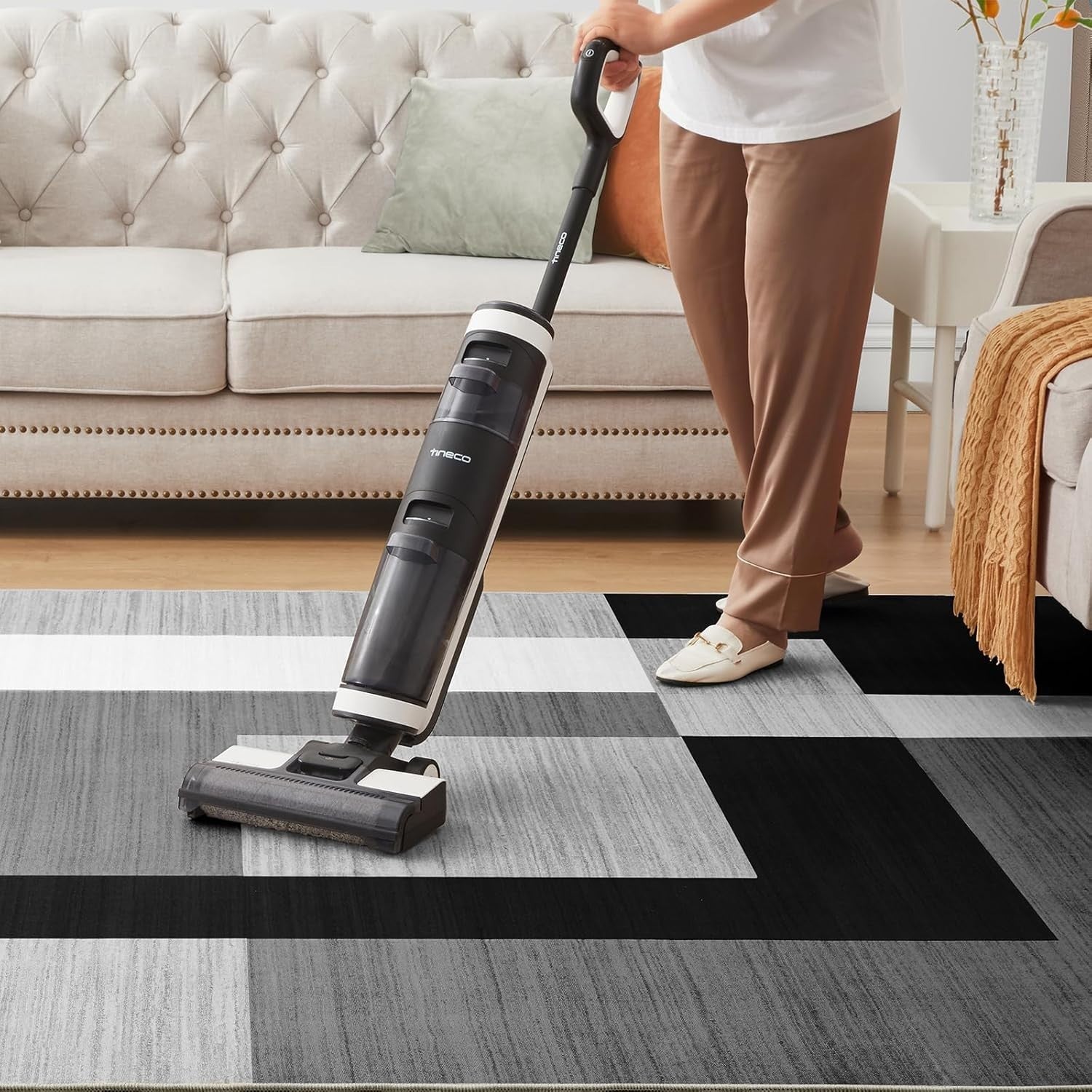 Large Geometric Modern Area Rug Soft Touch Non-Shedding Floor Carpet 120x170cm