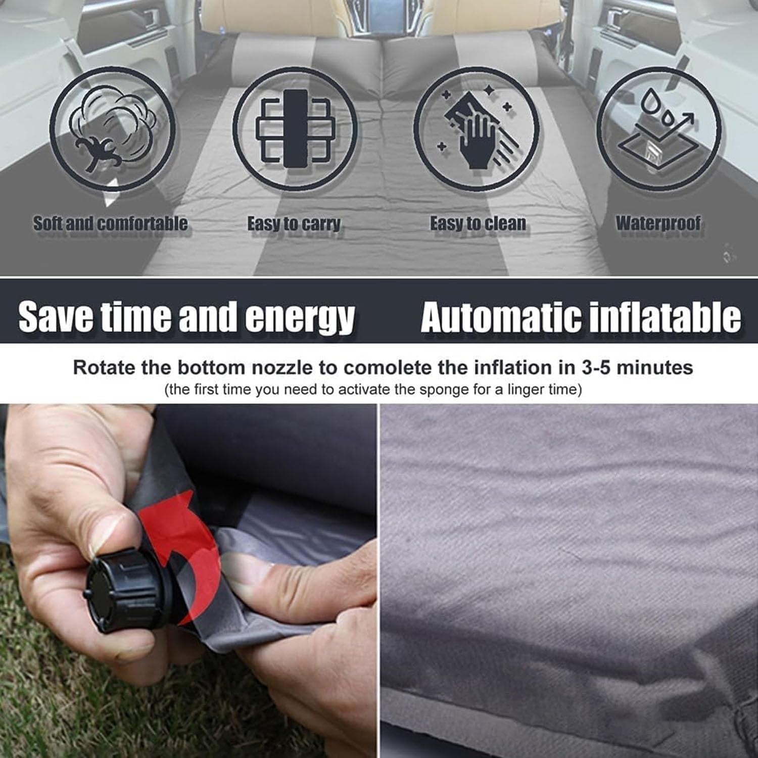 Car Inflatable Mattress for Audi A1-A8 Q2-Q7 – Travel Camping Air Bed