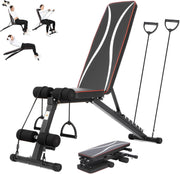 Adjustable Foldable Weight Bench 300kg Incline Decline Home Gym