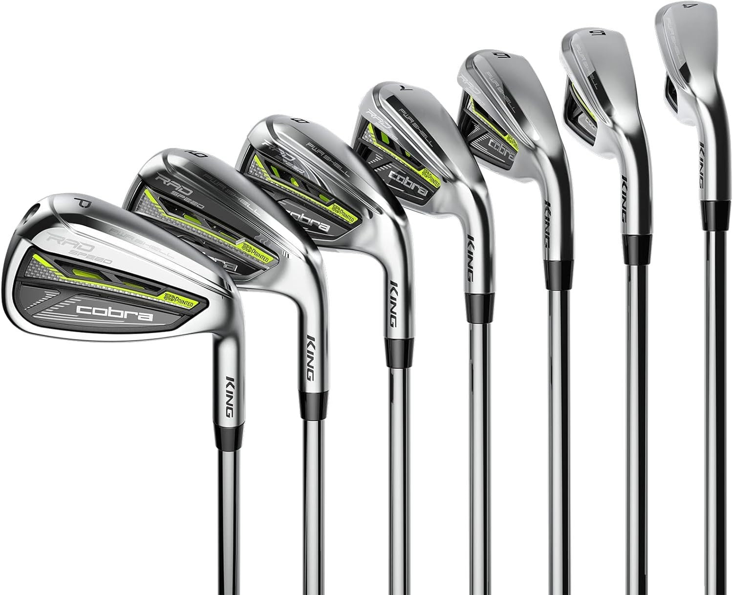 Mens Right Hand Golf Iron Set 5–GW Forgiving Distance Steel Regular