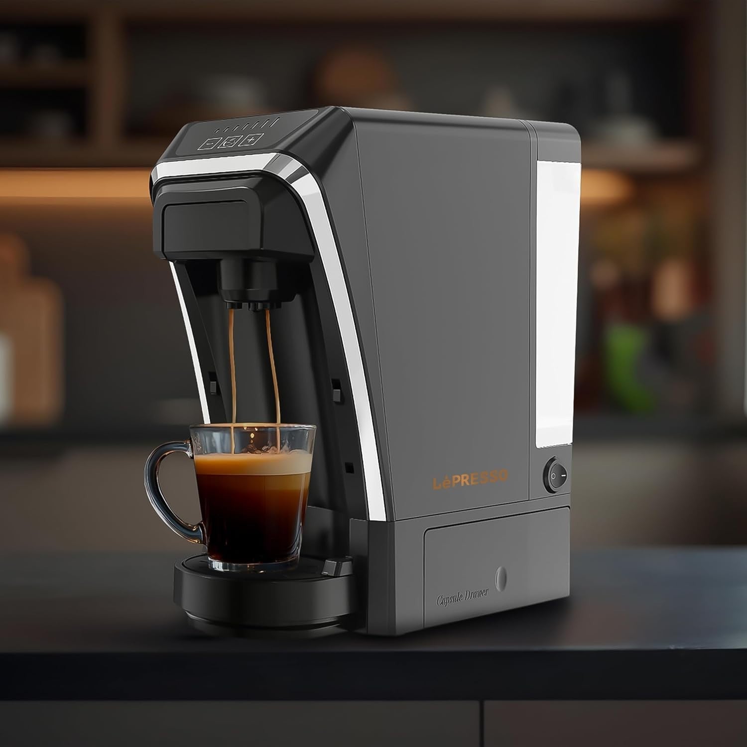 20Bar Multifunctional Coffee Machine 1400W with Keep-Warm Mode & Tea Brewer