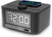 Bluetooth Alarm Clock Radio Wireless Charging Speaker USB Night Light