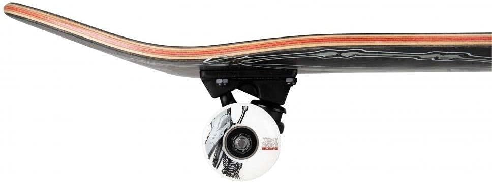 Complete Advanced Skateboard 8.125" Black/Red Skull Deck 52mm Wheels