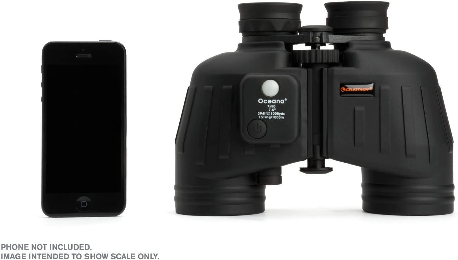 7x50 Waterproof Marine Binoculars Compass Rangefinder Fogproof Outdoor