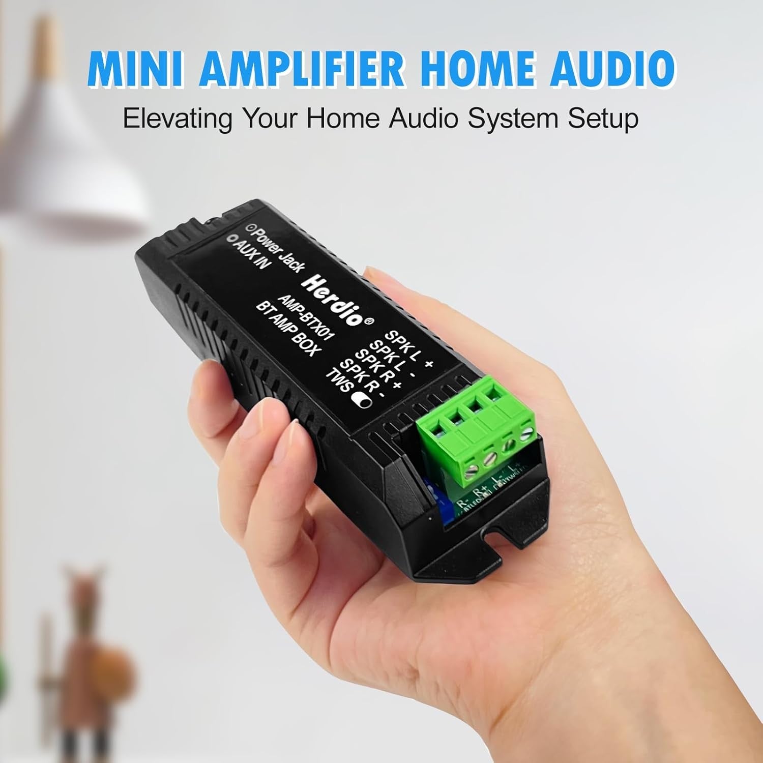Bluetooth 2.0 Stereo Amplifier Receiver for Passive Speakers AUX