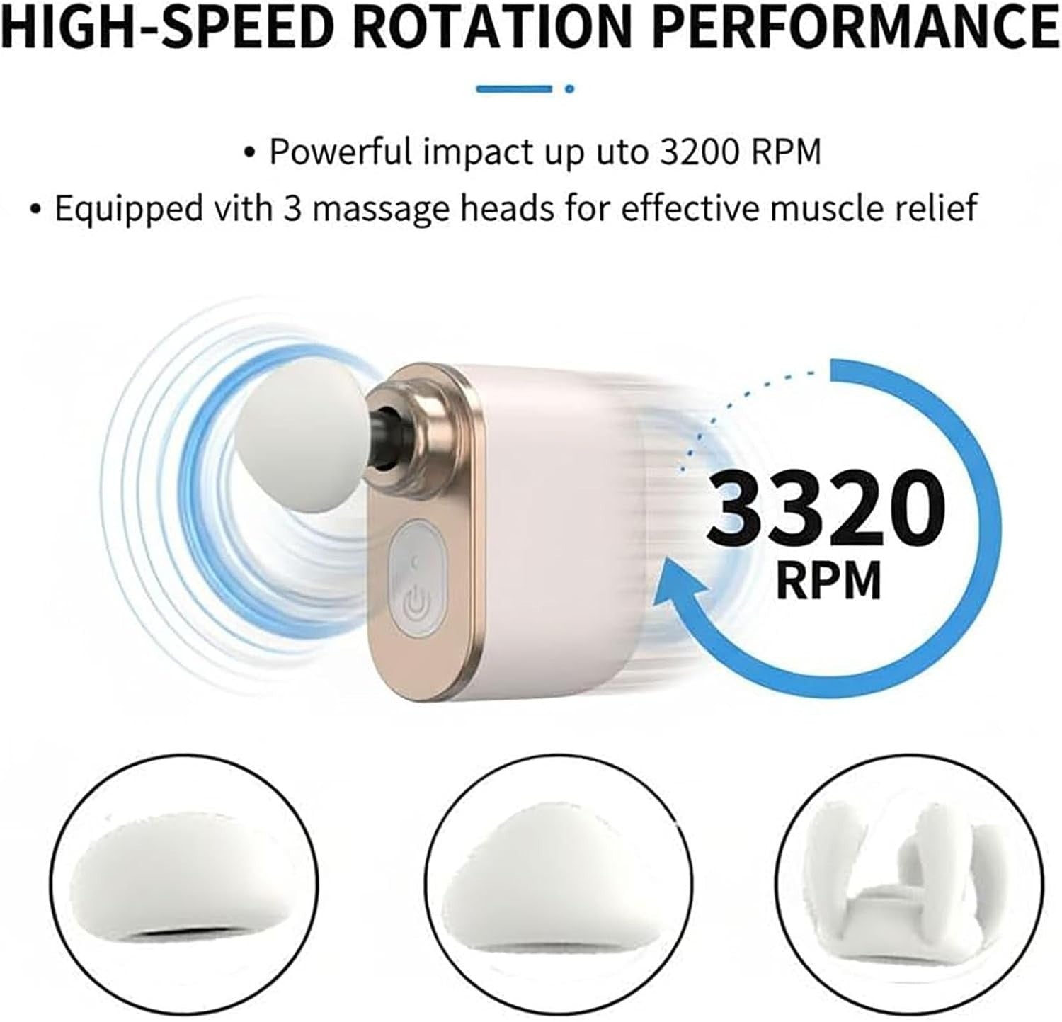 Mini Massage Gun Deep Tissue Quiet Percussion Muscle Pain Relief Travel Size