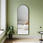 Arched Wall Full Length Mirror 160x60cm Aluminium Frame Floor Standing