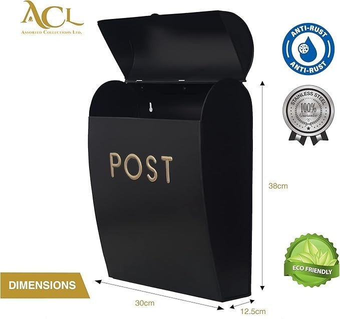 Wall Mounted Outdoor Post Box – Weatherproof, Large Capacity, Easy Install