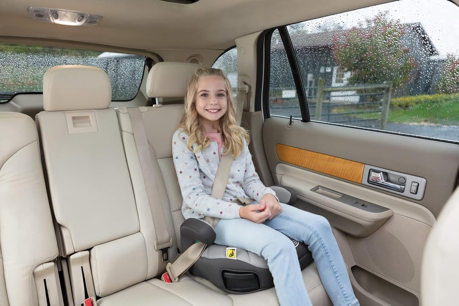 Backless Booster Seat R129 Lightweight Travel Seat 7–12 Years