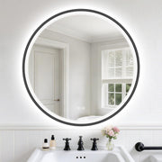 LED Bathroom Mirror 60x60cm Anti-Fog Memory Touch Dimmable