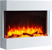 30" Wall Mounted Electric Fireplace LED Flame Heater Remote 1.8kW