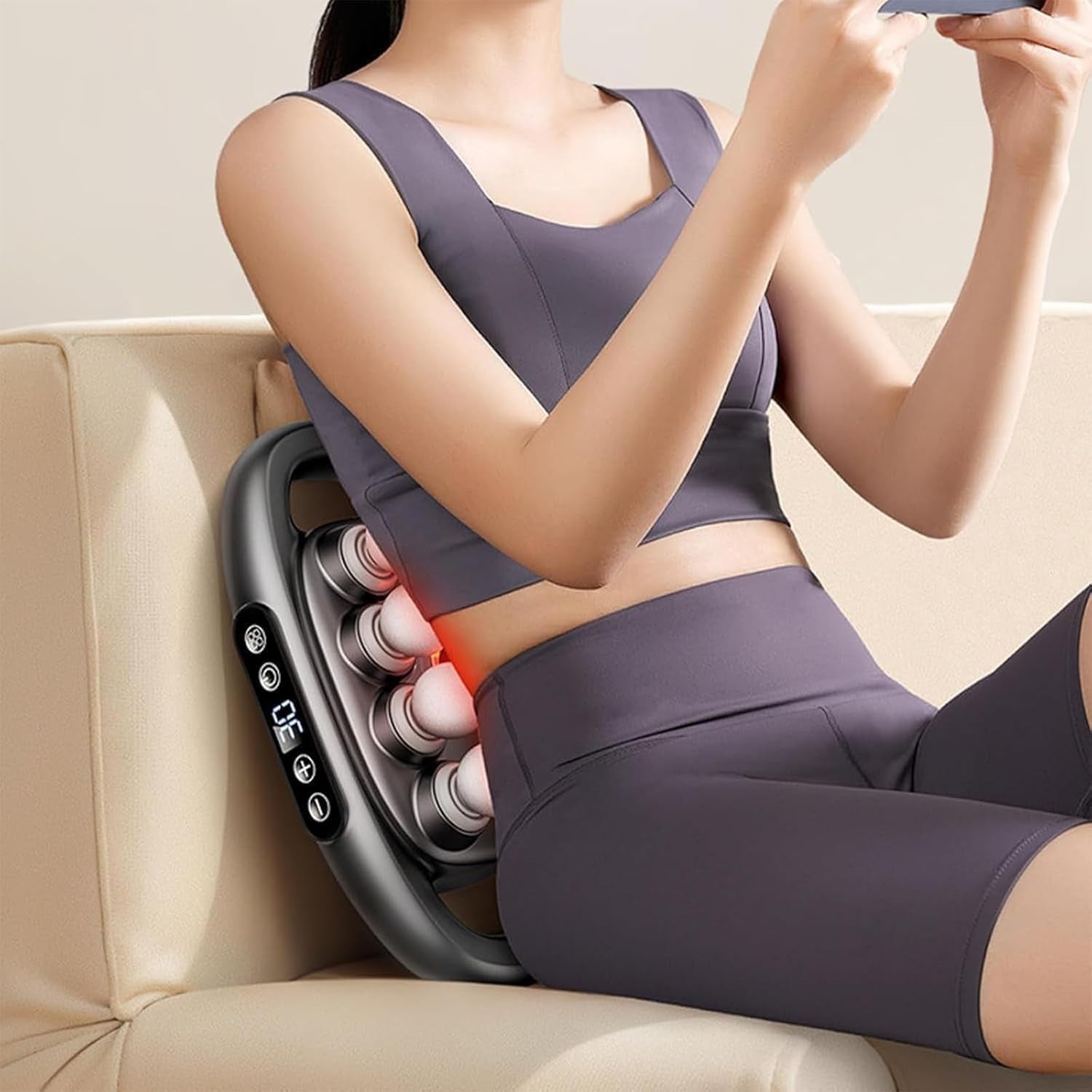 8 Head Deep Tissue Massage Gun 30 Levels Quiet Muscle Relief Full Body
