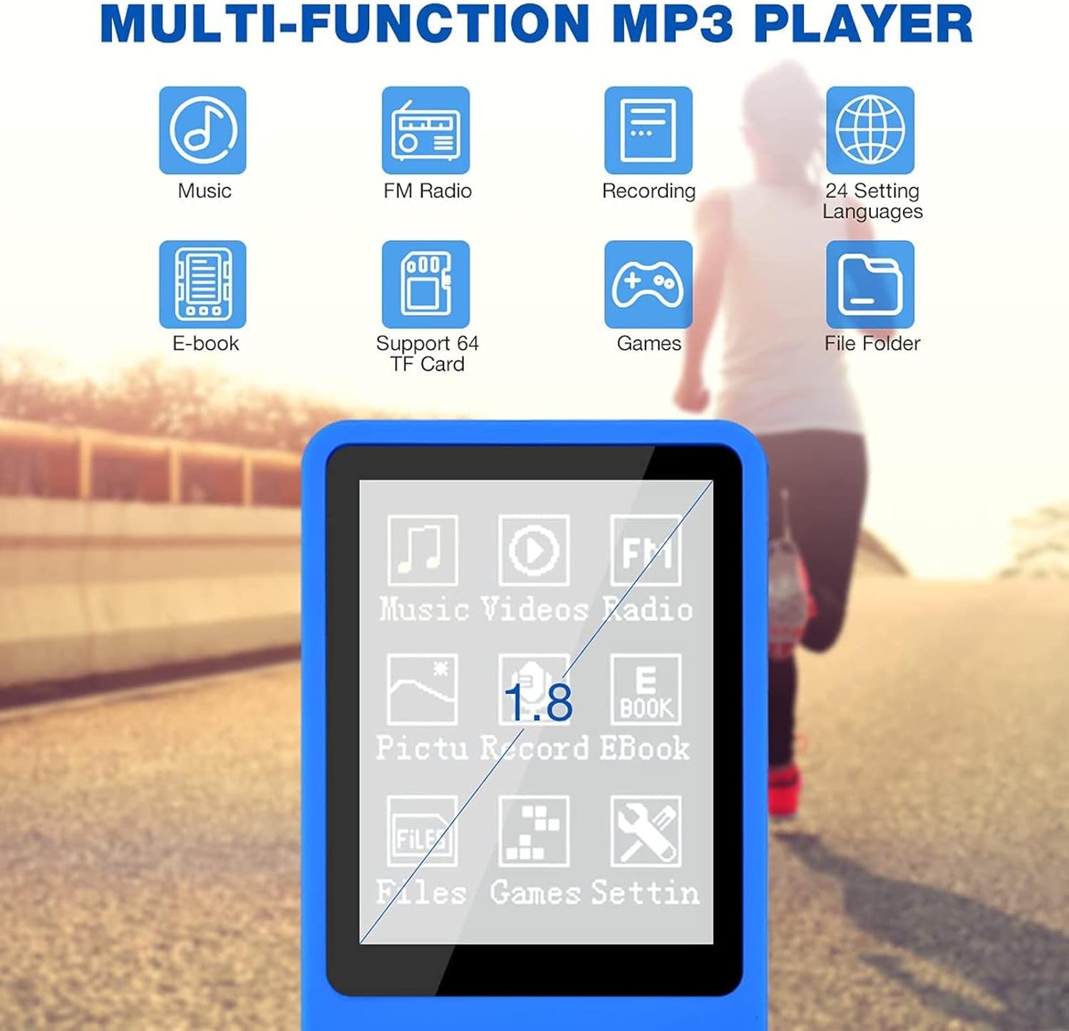 8GB MP3/MP4 Music Player Portable FM Radio HiFi Voice Recorder