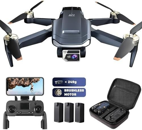 4K Camera Drone for Beginners, 84min Flight, 2650ft Range, Brushless Motor
