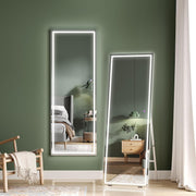 LED Full Length Mirror 140x50cm Wall Mounted with Lights & Dimming Touch