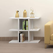 Modern 3-Tier Wooden Bookcase Shelf Unit Divider Display Rack for Living Room