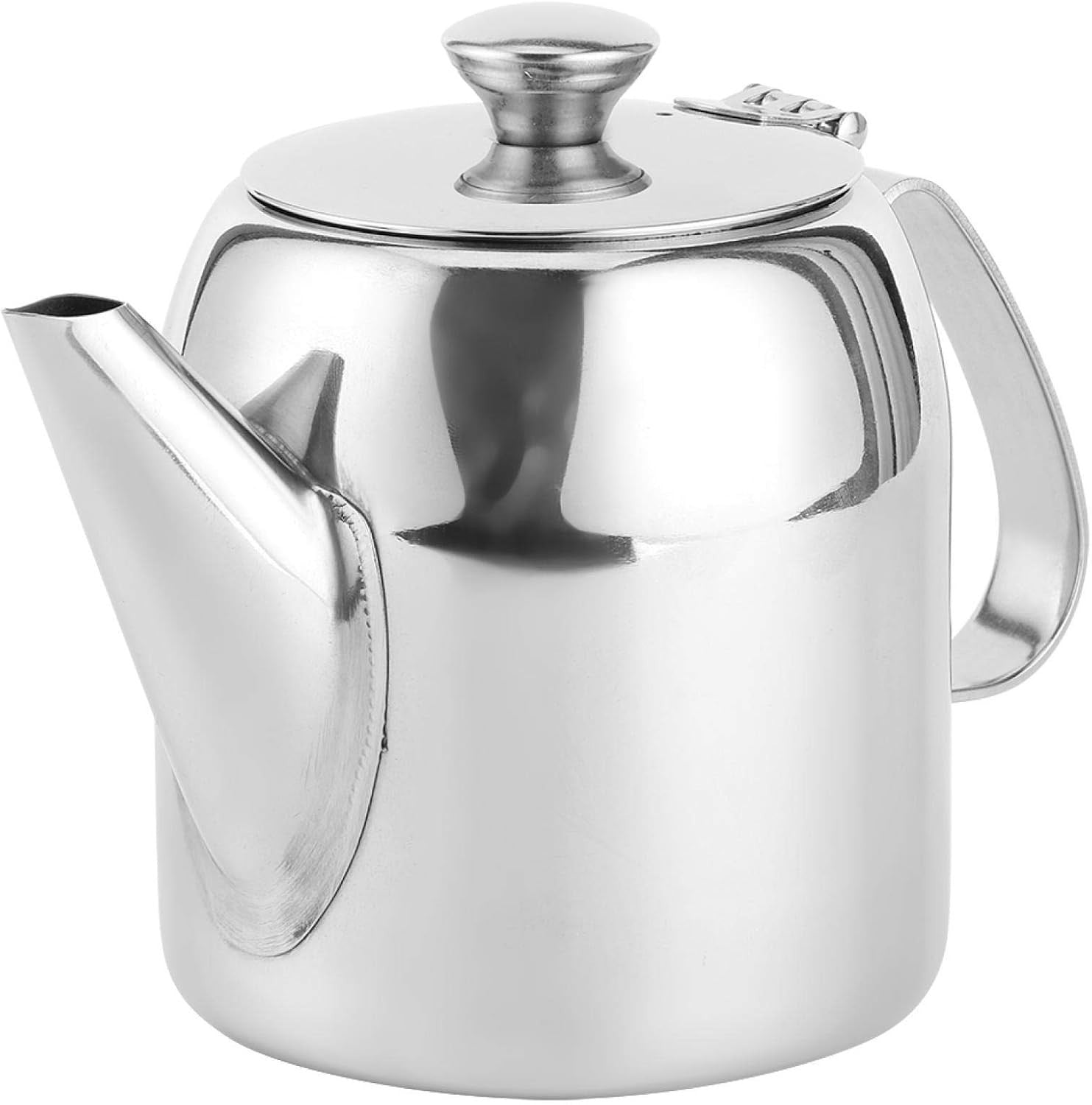 20oz Stainless Steel Teapot Coffee Pot with Lid Silver Tea Server