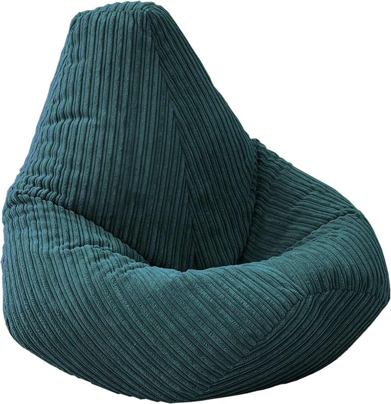 Jumbo Cord Beanbag Chair High Back Lounger – Plush, Gaming-Ready Seat