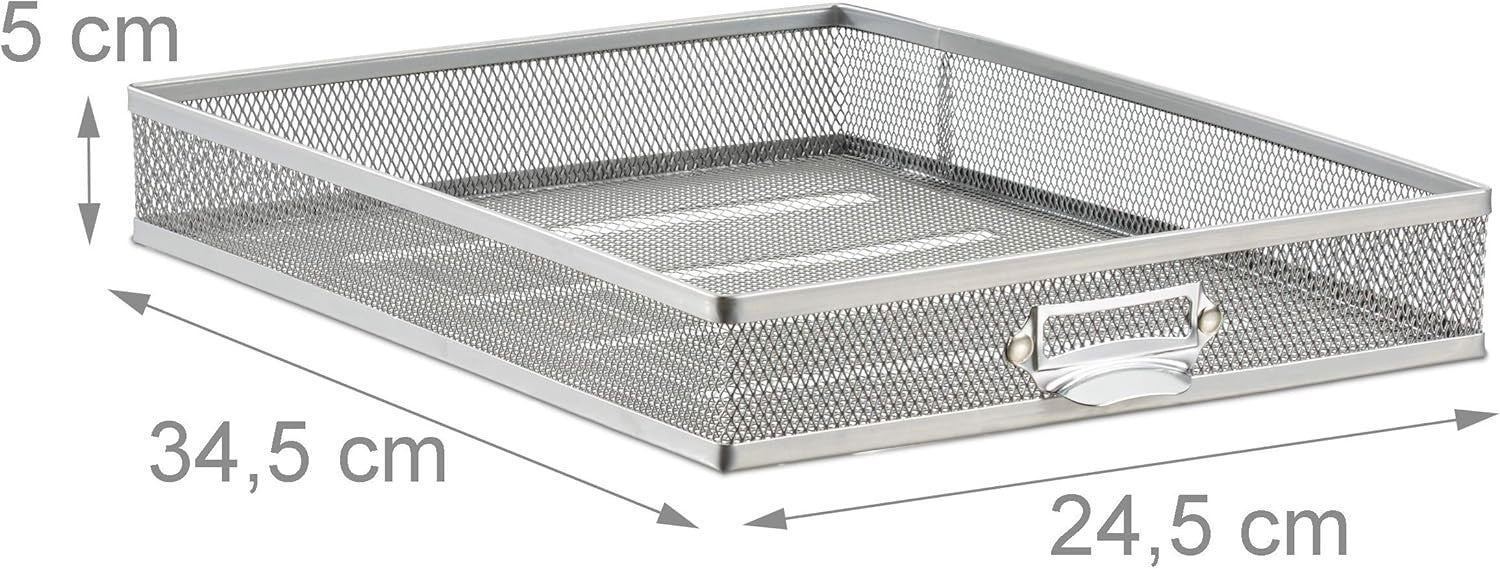 10-Drawer Desk Organizer for A4 Files, Letter Tray & Office Storage