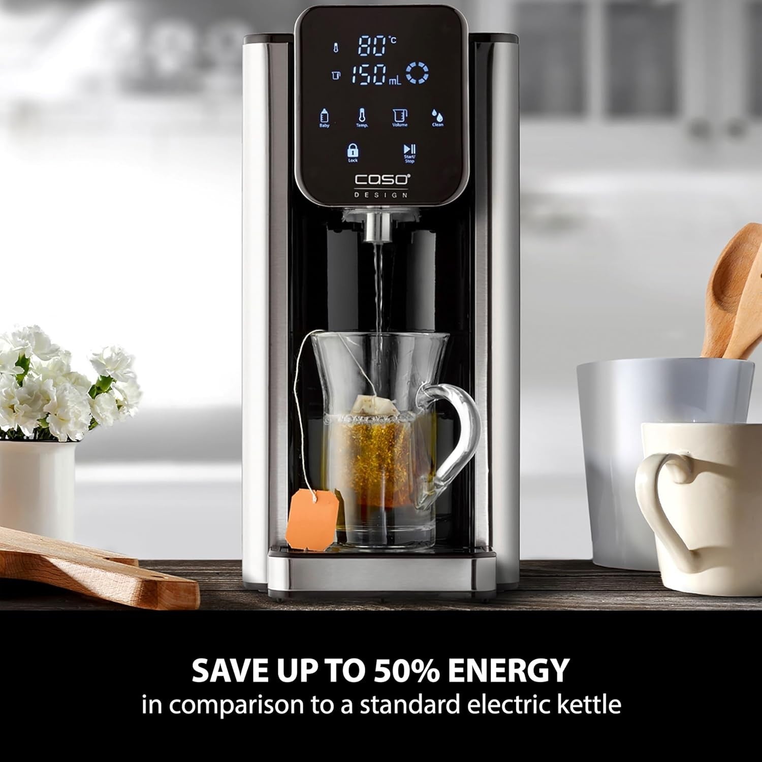 Instant Hot Water Dispenser 2.7L Turbo Heat Filtered One Cup Energy Saving