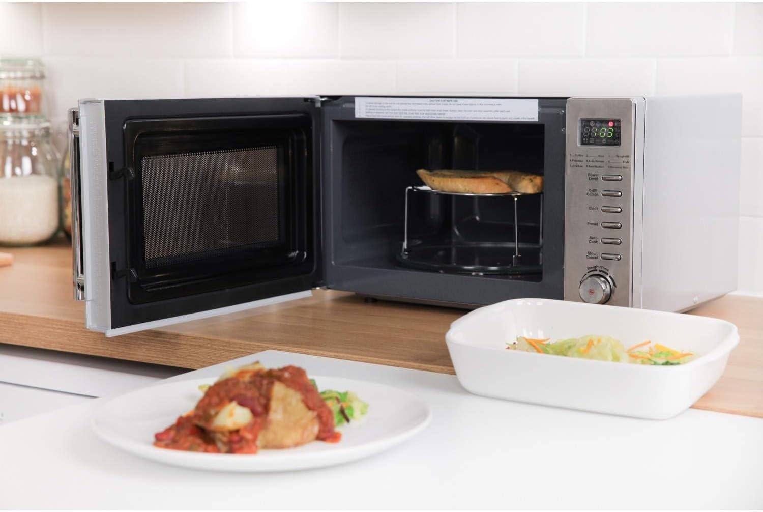 Russell Hobbs 20L 800W Digital Grill Microwave 1000W Grill Stainless