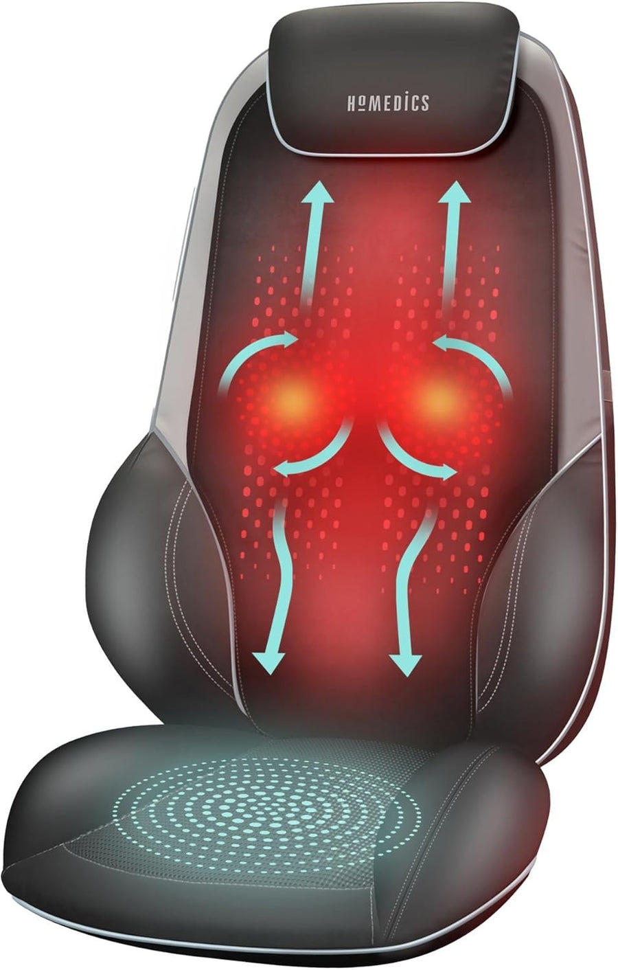 Heated Massage Chair Pad Deep Kneading for Back, Neck, Legs & Shoulders