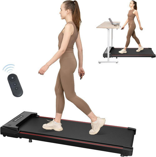 Under Desk Treadmill 1-6km/h Portable Home Office Walking Pad LCD Remote