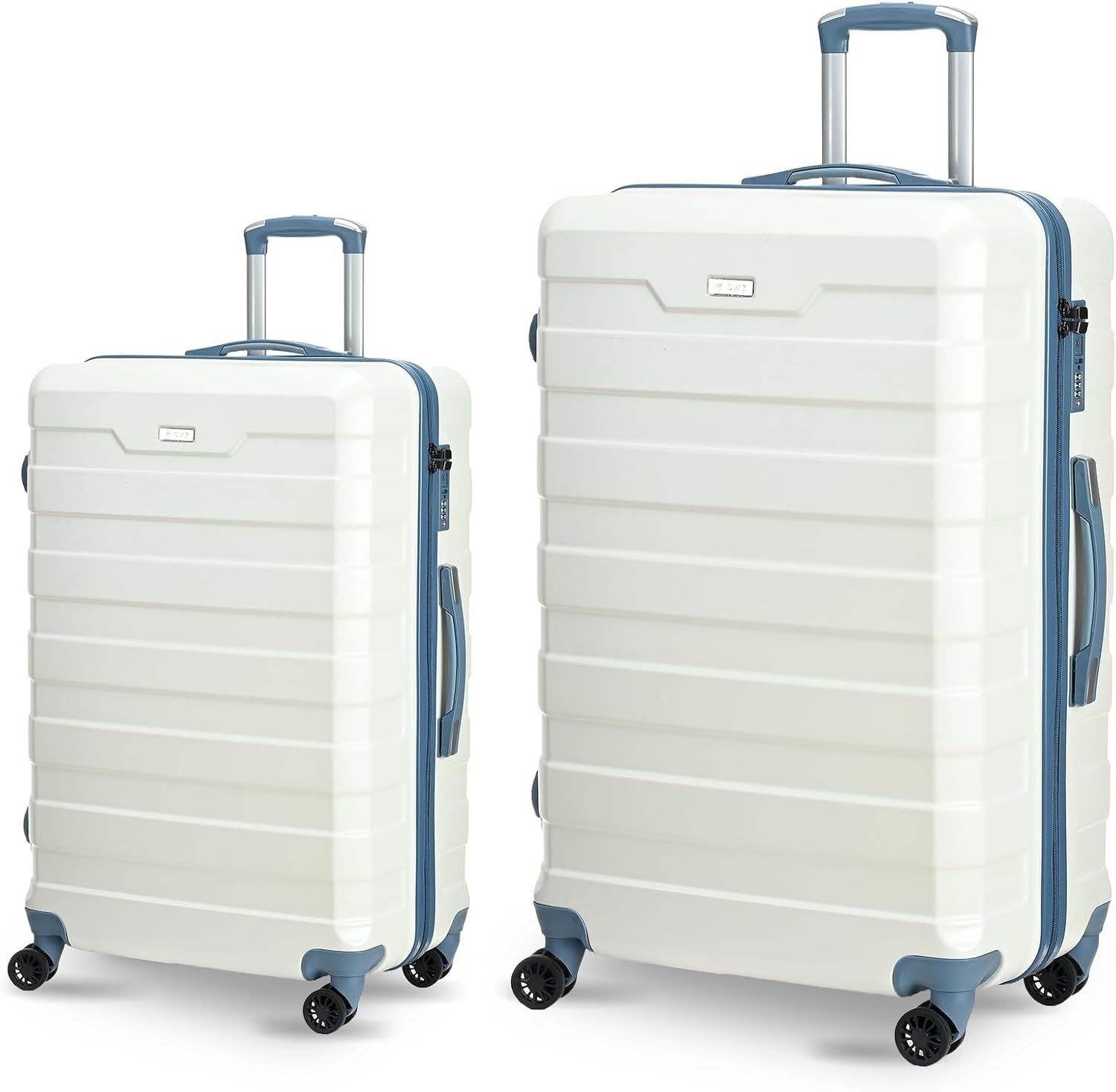 Carry On & Mid Size Luggage Set 20” 24” Hard Shell TSA Spinner Wheels