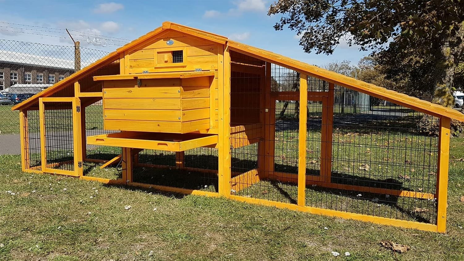 10FT XXL Chicken Coop 3mm Welded Wire Run 302cm
