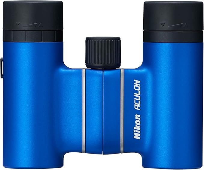 10x21 Compact Blue Binoculars | Lightweight Travel Optics | Bright HD View