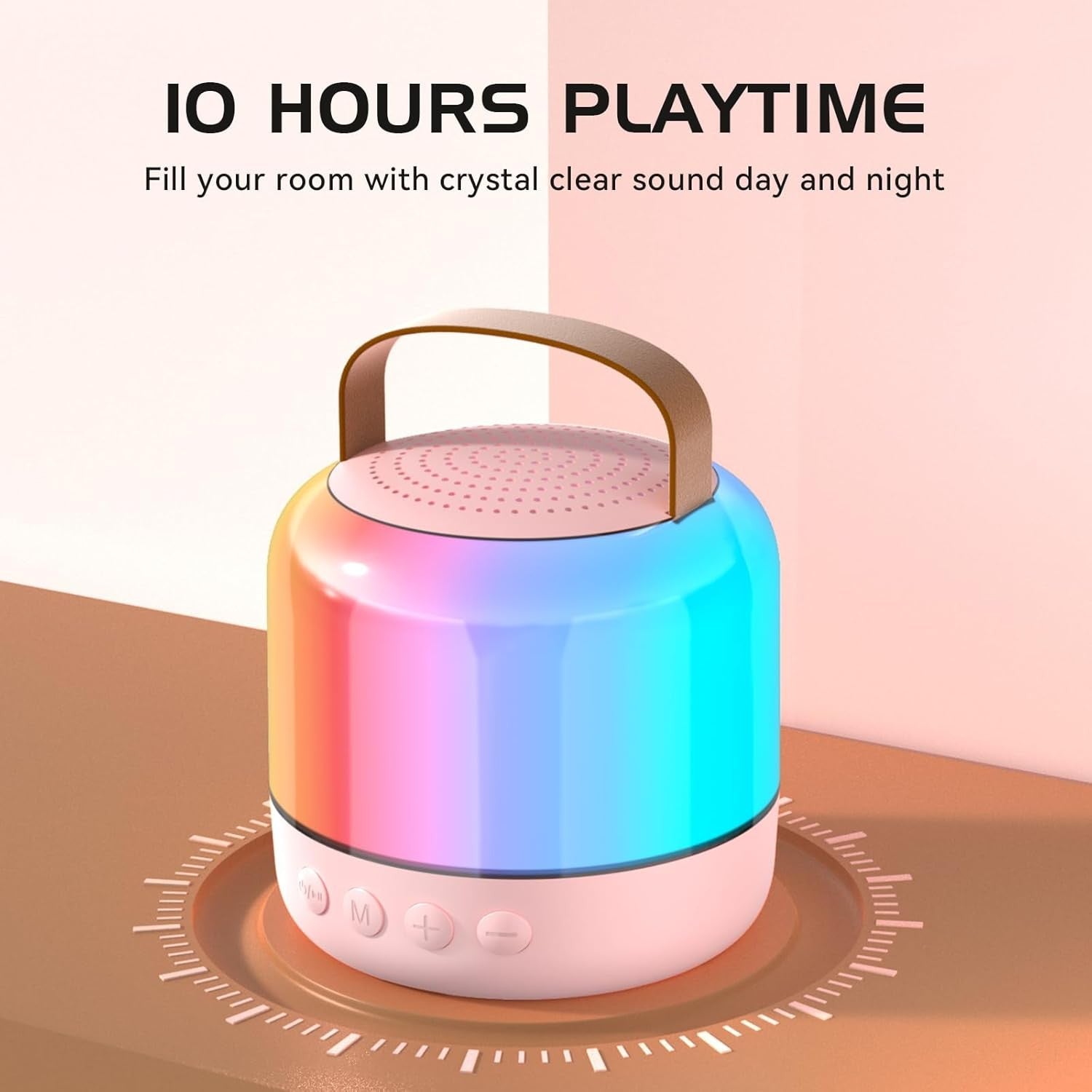 LED Kids Karaoke Speaker with 2 Mics Bluetooth Party Gift