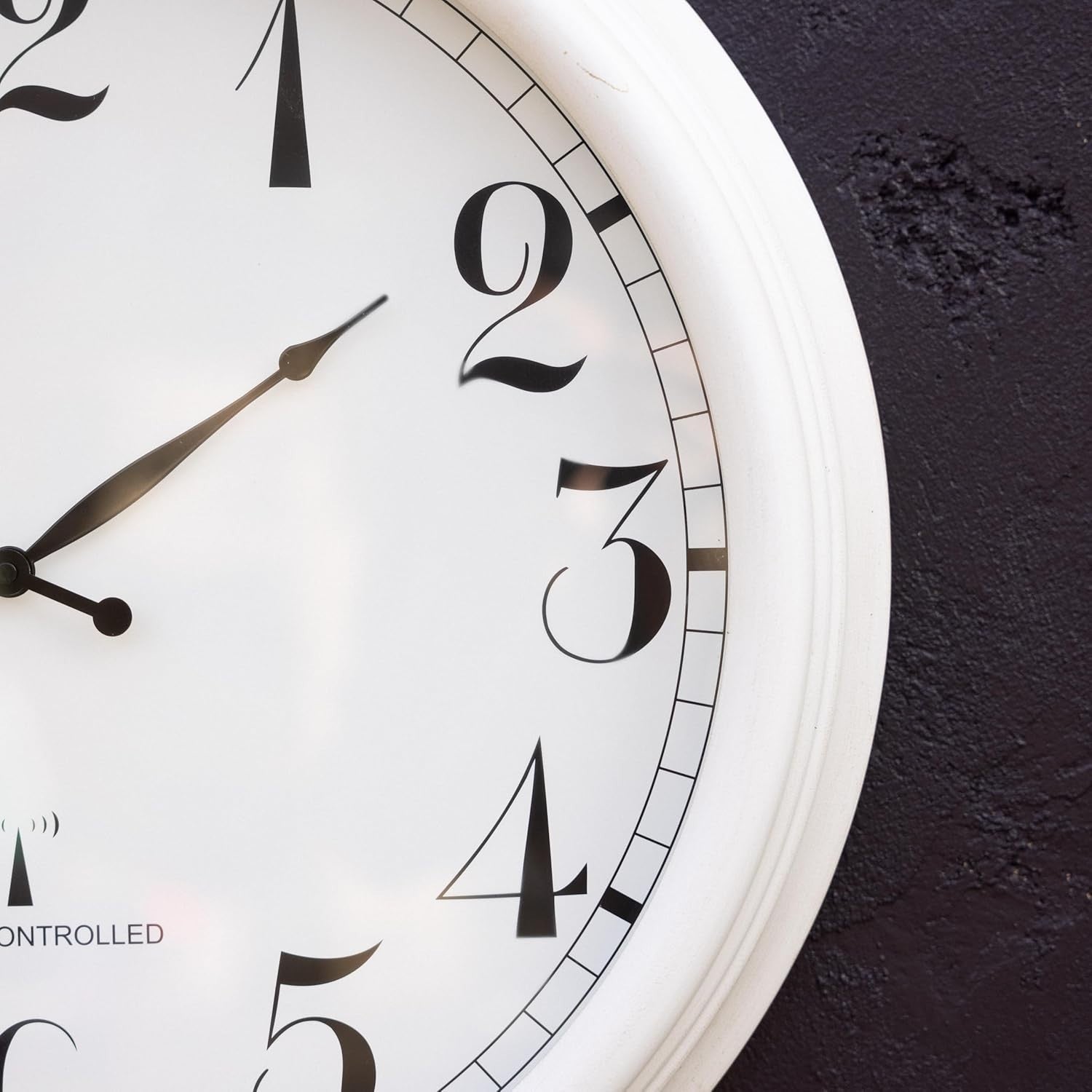Outdoor Garden Clock 38cm Radio Controlled Rustproof Metal Glass Face
