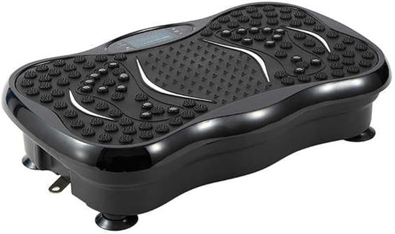 Black & Gray Vibration Plate Exercise Machine Bluetooth 99 Levels Bands