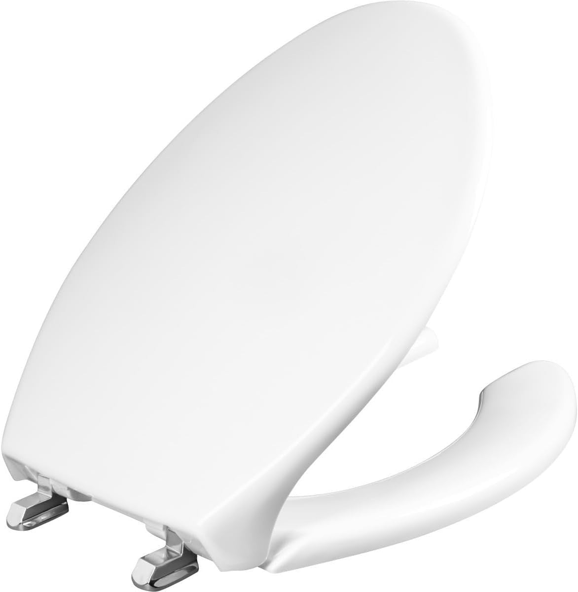 White Elongated Bidet Toilet Seat Compatible with Standard Toilets