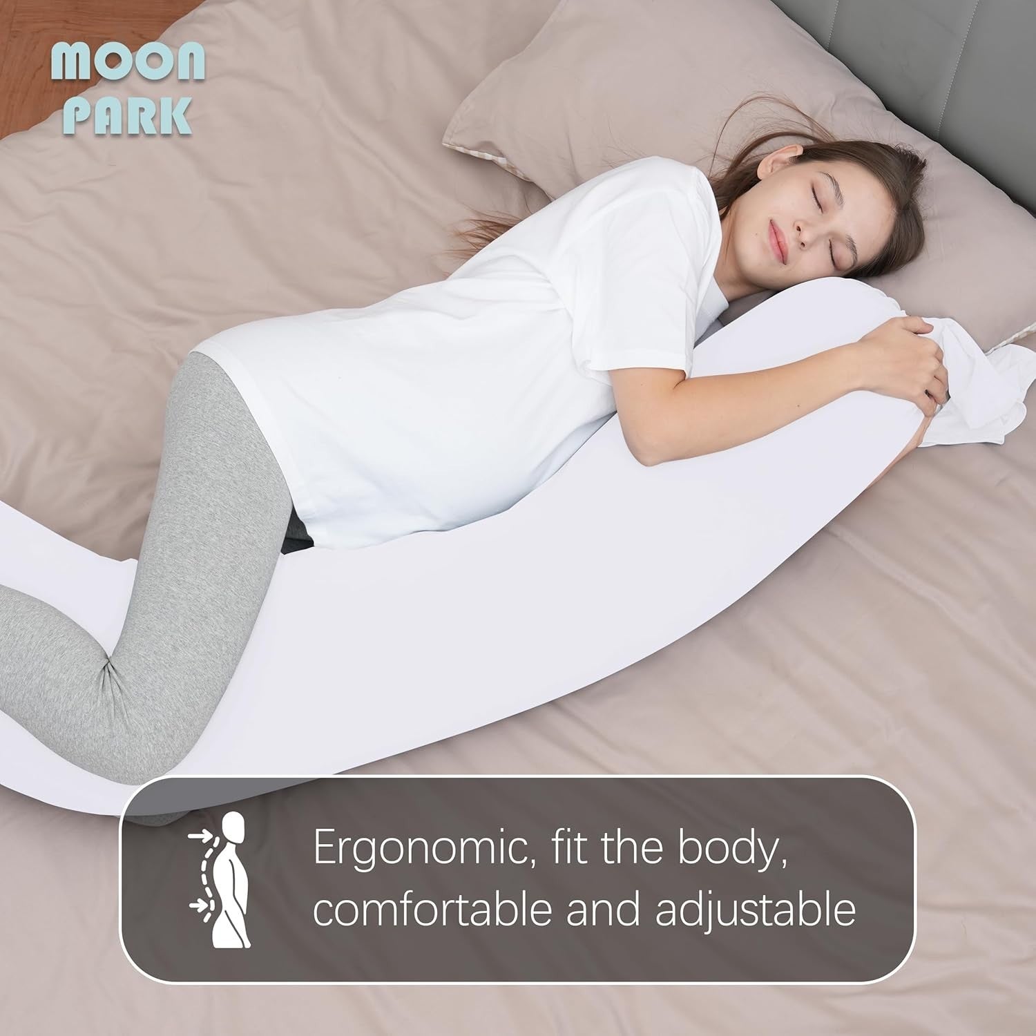 Pregnancy Pillow U Shaped 63” Full Body Maternity Support Side Sleeper