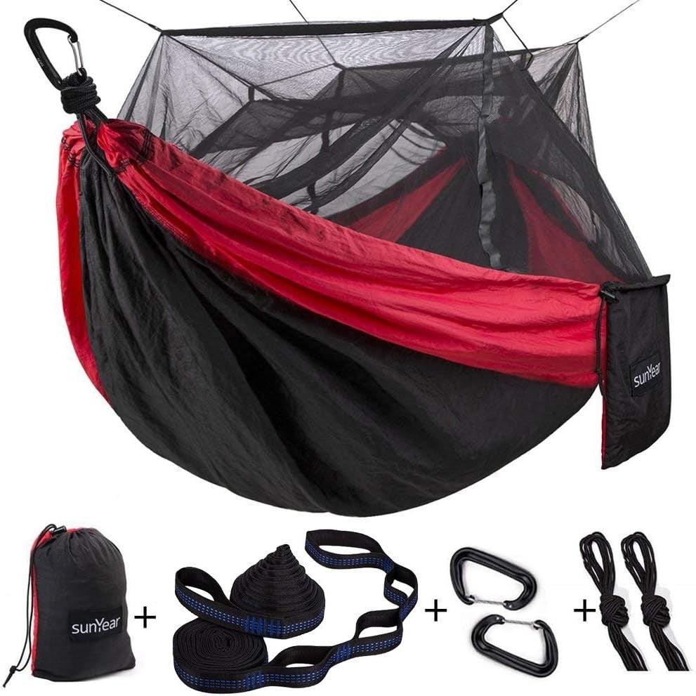 Camping Hammock with Mosquito Net | 2-Person Outdoor Hammock Tent | Lightweight