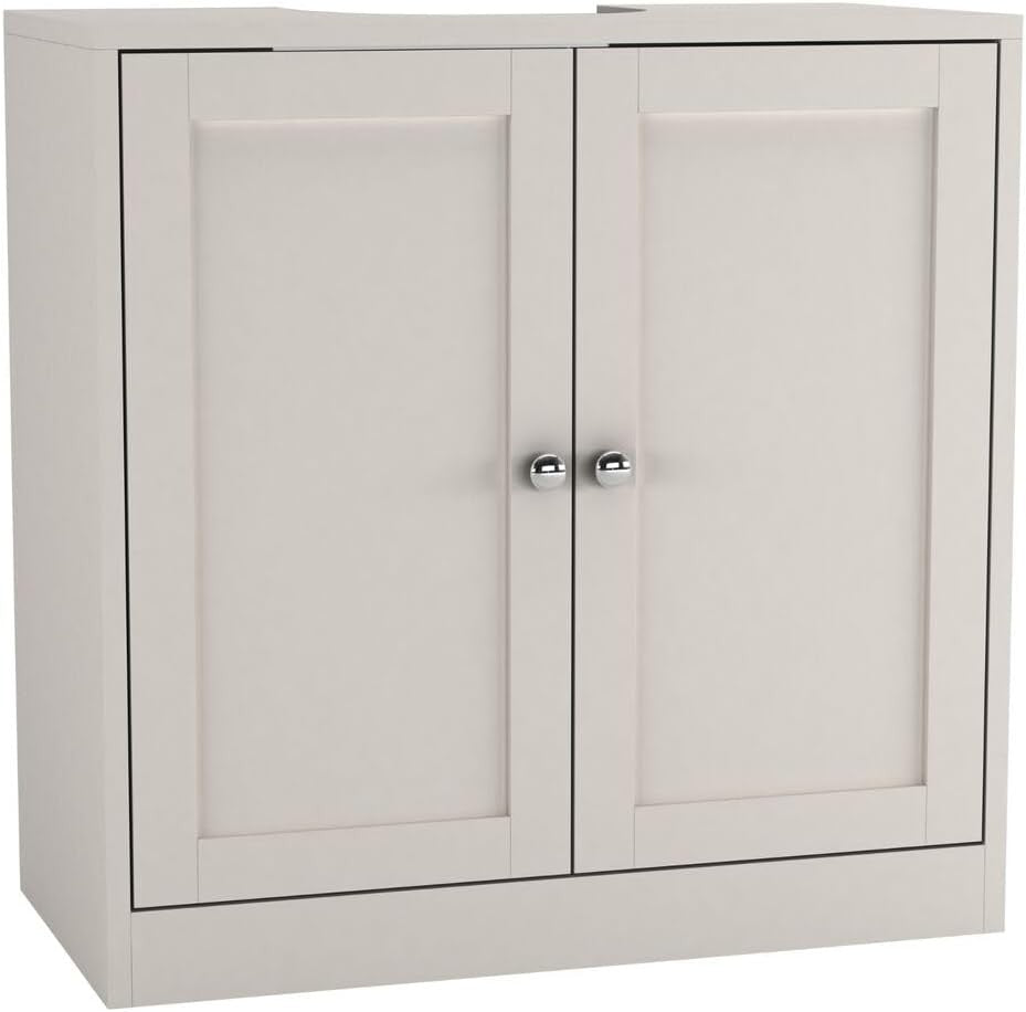 Rustic Brown Bathroom Set – Wall Mirror Cabinet, Sink Unit & Toilet Paper Holder