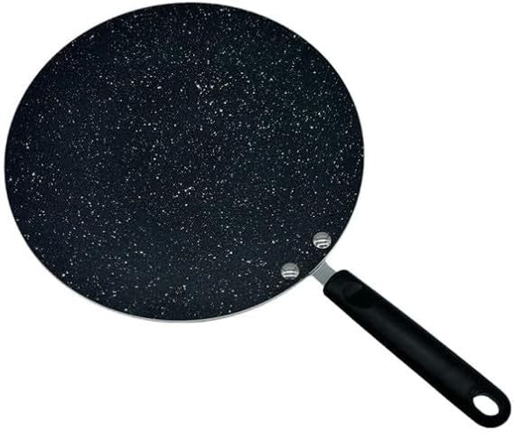 28cm Non-Stick Marble Roti Dosa Tawa Flat Crepe Pancake Pan Heavy Duty