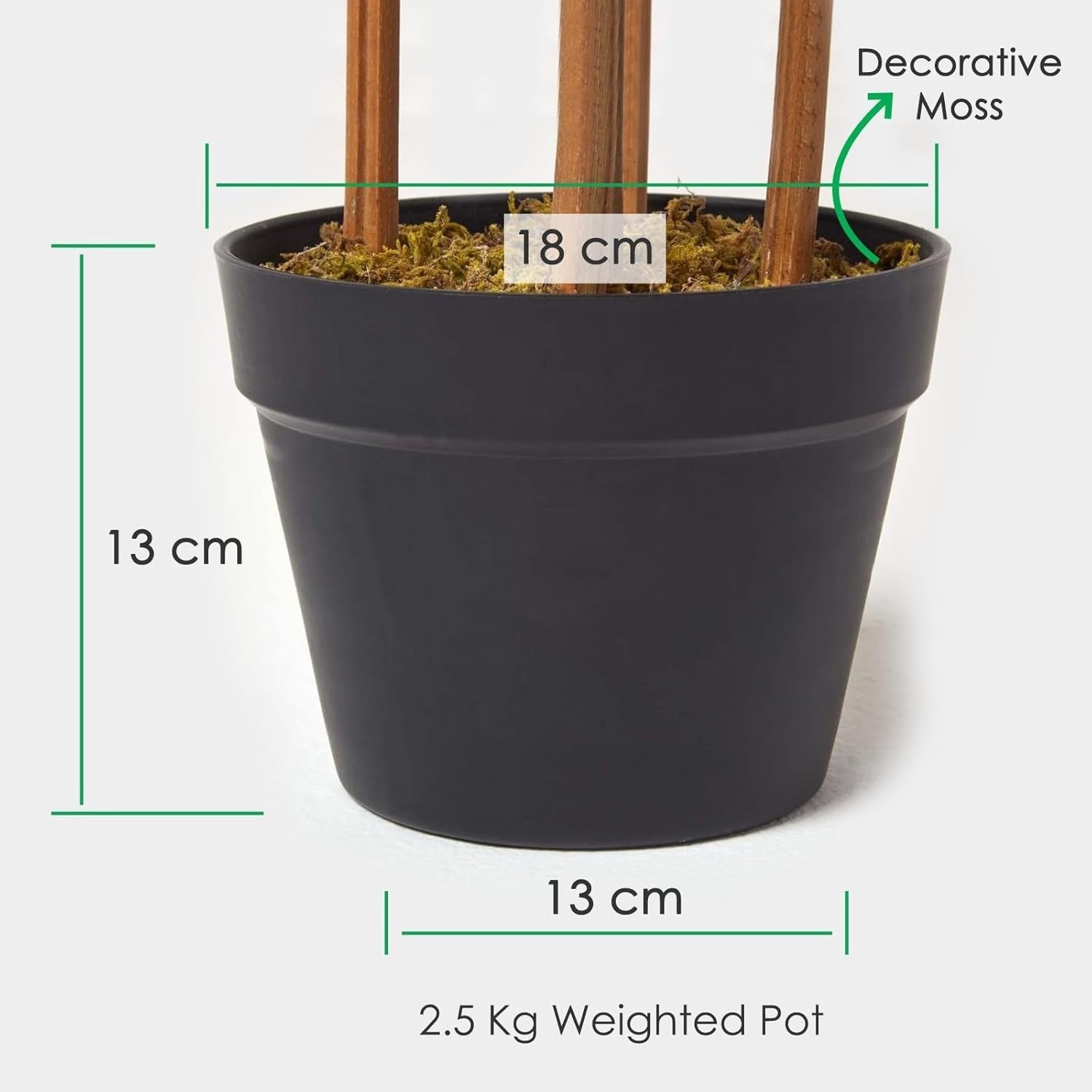 5ft Artificial Bamboo Tree in Pot Realistic Green Indoor Home Decoration Indoor