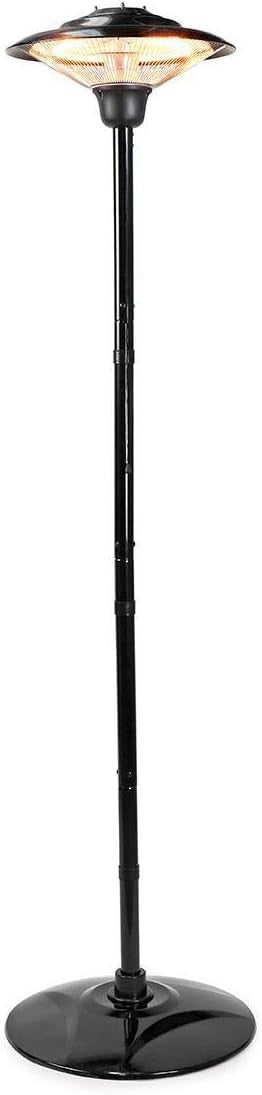 Outdoor Electric Patio Heater 1500W Tower Radiant Heat Safe Tip-Over Protection