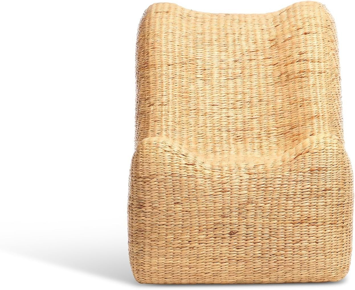 Luxury Rattan Statement Chair Indoor Woven Occasional Chair Modern Armchair