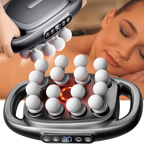 Deep Tissue Massage Gun 16 Head Full Body Massager 30 Speed Pain Relief